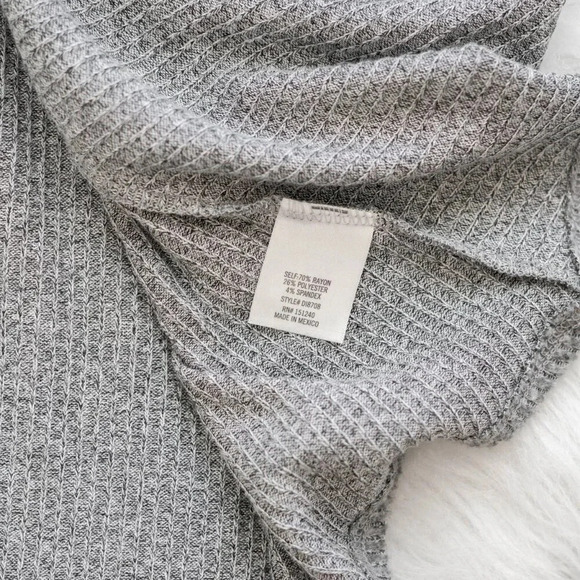 ALYA ANTHROPOLOGIE SOFT GREY SWEATER DRESS BELL SLEEVES SZ L - Picture 8 of 8